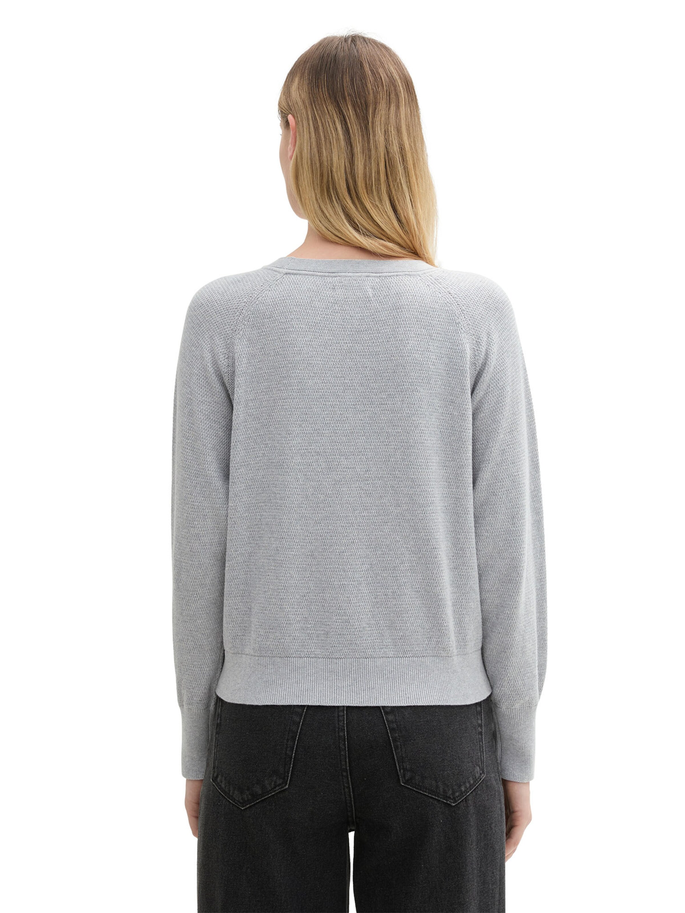 TOM TAILOR Trui in Grijs