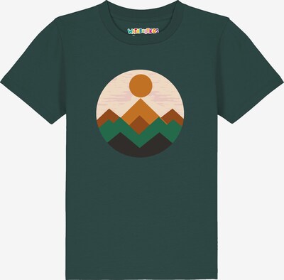watabout.kids Shirt 'Geometric Landscape 2' in 104 in Brown / Pueblo / Dark green / Black, Item view