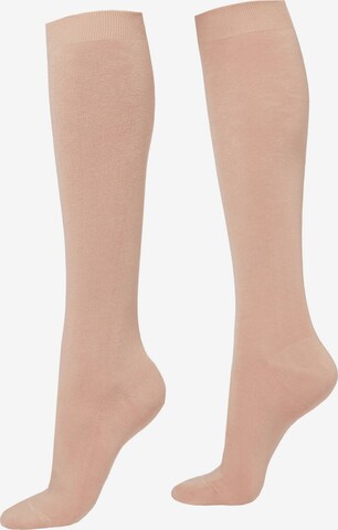 CALZEDONIA Knee High Socks in Pink: front