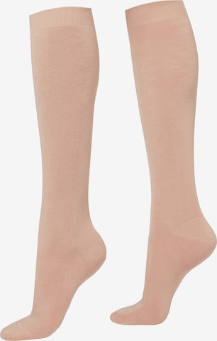 CALZEDONIA Knee High Socks in Pink: front