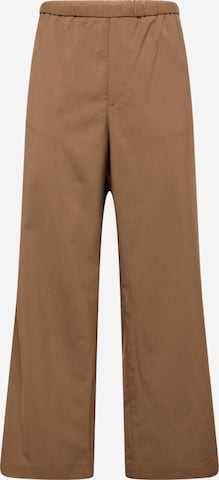 Regular Pantalon à plis 'Axel' WEEKDAY en marron : devant