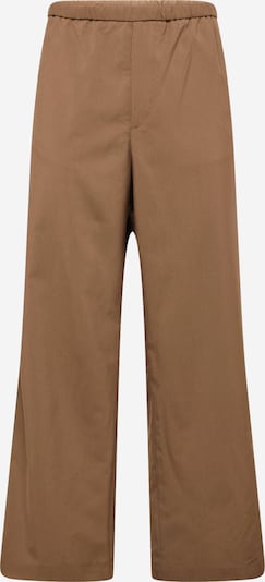 WEEKDAY Trousers with creases 'Axel' in Brown, Item view