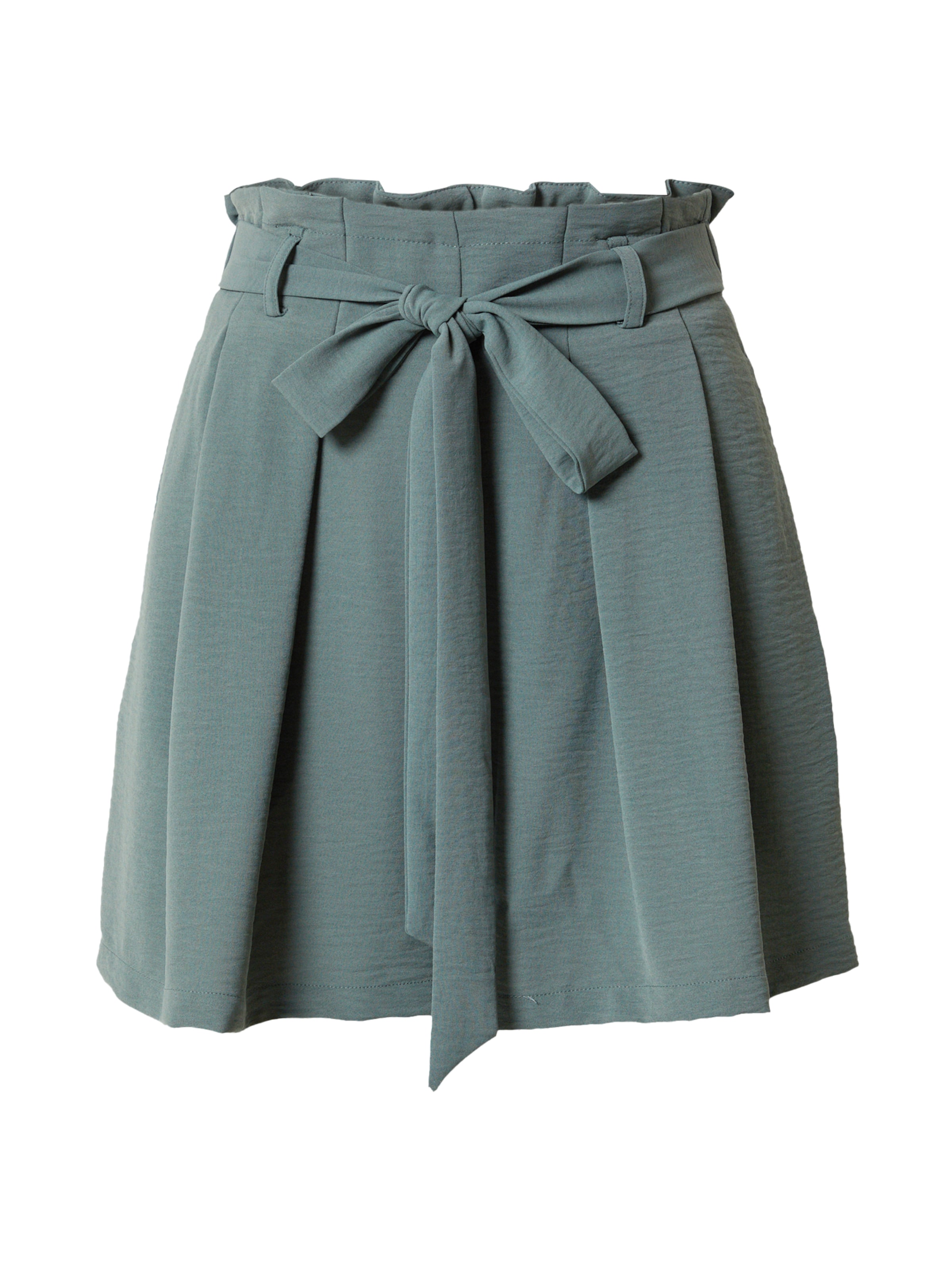 ABOUT YOU Wide leg Pleat-Front Pants 'Lia' in Green: front