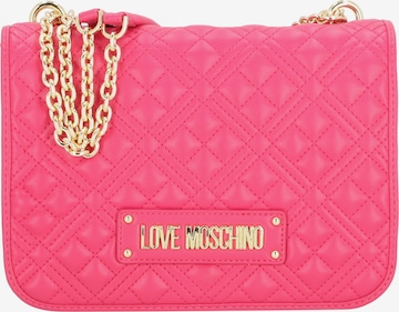 Love Moschino Schultertasche in Pink: predná strana