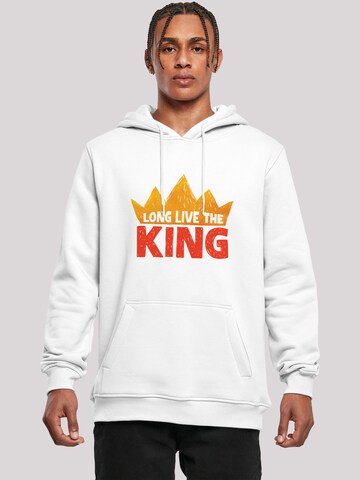 F4NT4STIC Sweatshirt 'Disney König der Löwen Movie Long Live The King' in Wit: voorkant