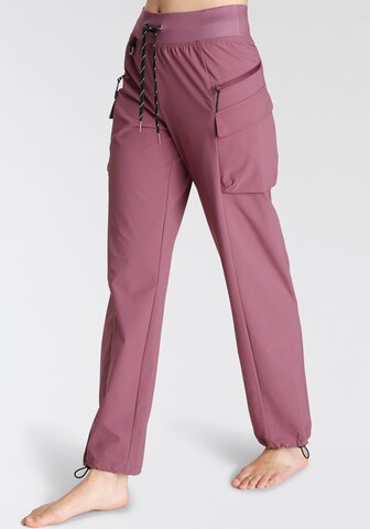LASCANA ACTIVE Normální Outdoorové kalhoty – pink