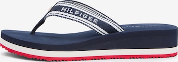 TOMMY HILFIGER Ujjelválasztó-pántos szandál - kék: elől