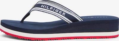 36 dydžio Šlepetės per pirštą iš TOMMY HILFIGER, spalva – tamsiai mėlyna jūros spalva / balta, Prekių apžvalga