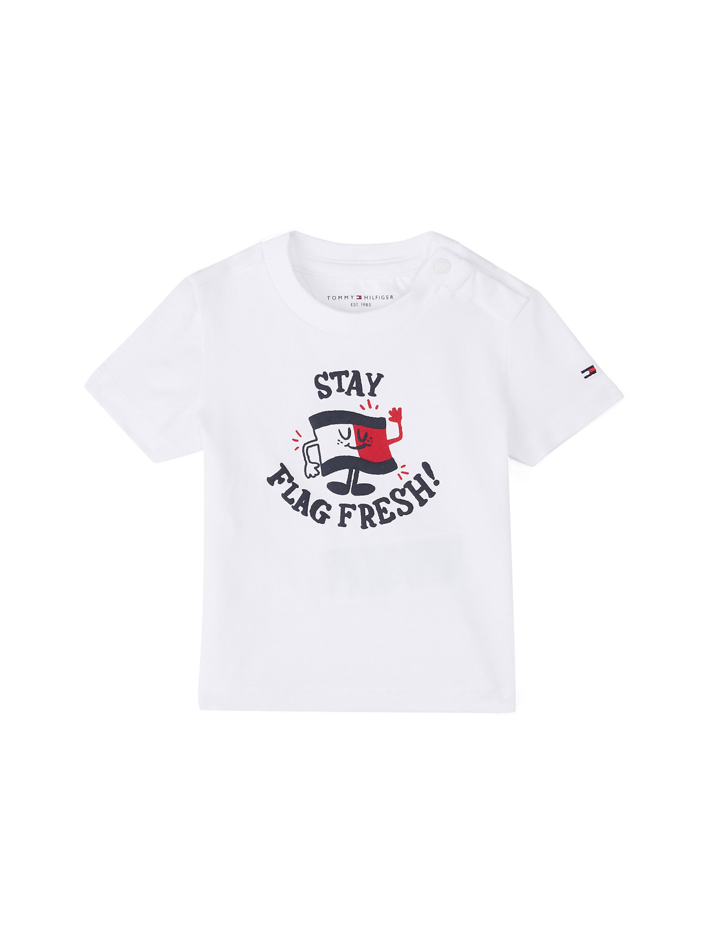 T-Shirt TOMMY HILFIGER en blanc : devant