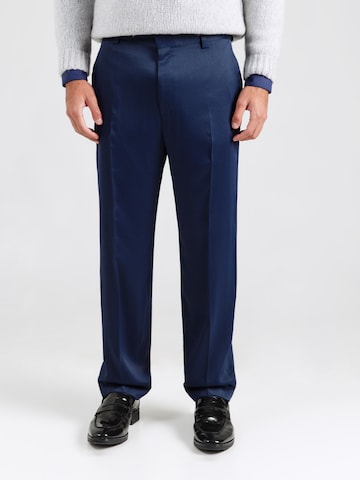 HUGO regular Bukser med fals 'Teagan231X' i blå: forside