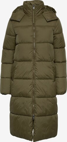 Oxmo Winter Coat in Green: front