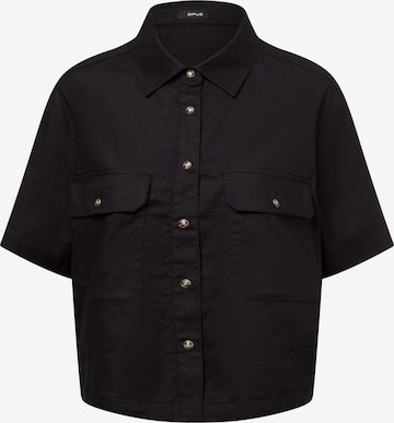 Chemisier OPUS en noir : devant