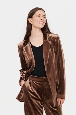 SAINT TROPEZ Blazer in Braun: Vorderseite