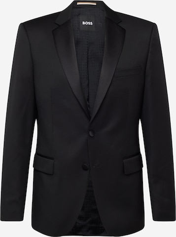 BOSS Black Slim Fit Business pikkutakki 'H-Huge-Tux-N-B1' värissä musta: edessä