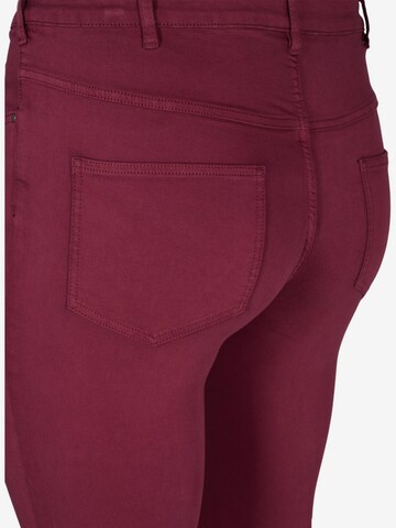 Zizzi Skinny Jeans 'Amy' in Rot