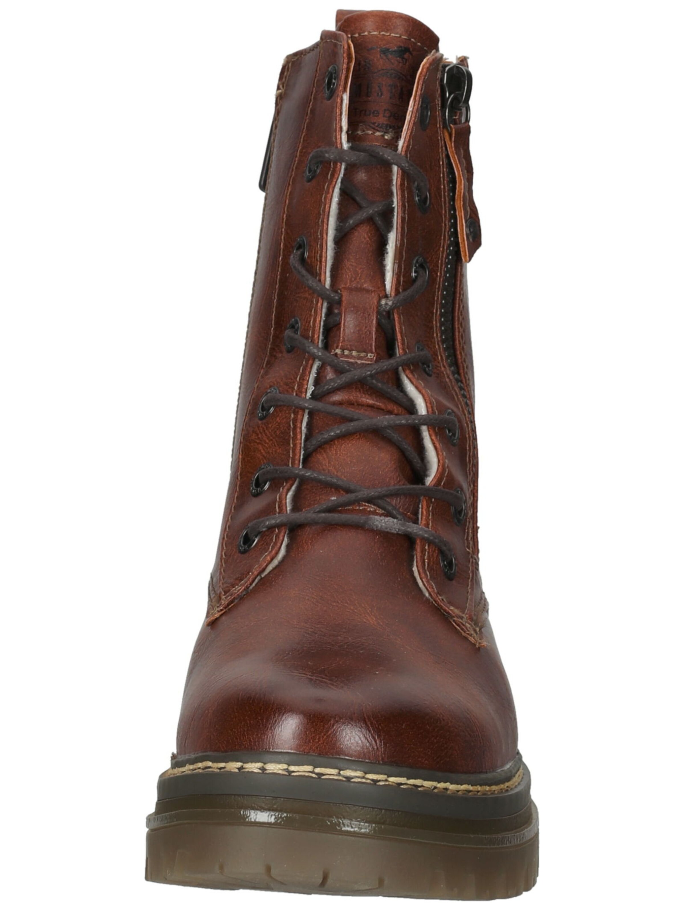 MUSTANG Schnürstiefelette in Braun