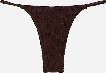Pantaloncini per bikini di Pull&Bear in marrone: frontale
