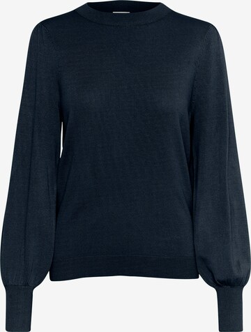 Pull-over 'Lizza' Kaffe en bleu : devant