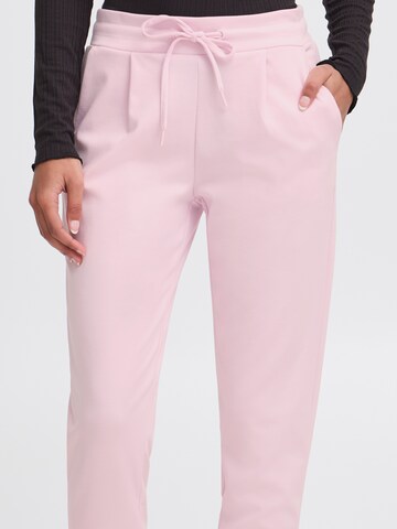 ICHI Tapered Trousers 'KATE' in Pink