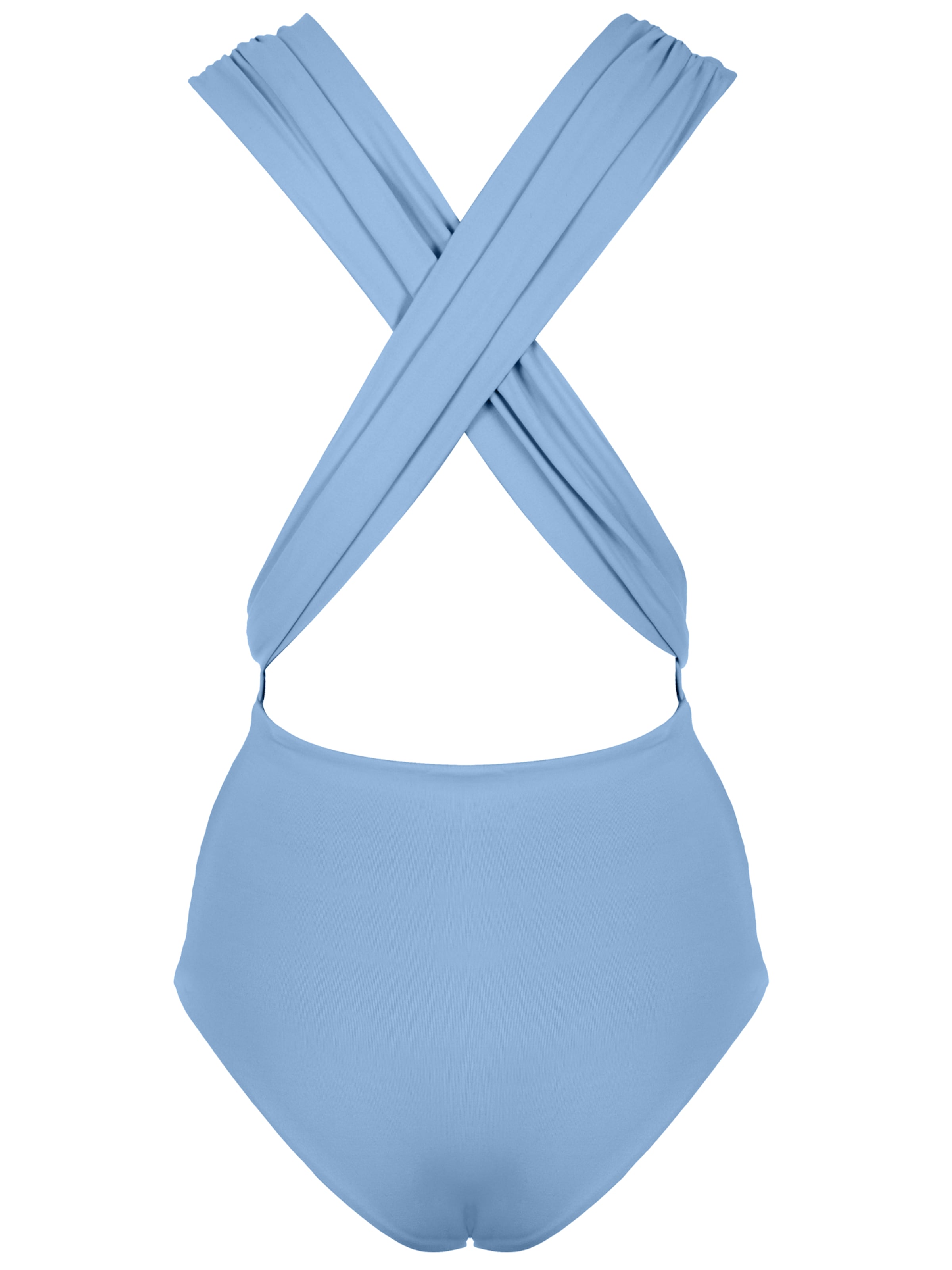 SEA ME SWIM Bandeau Badeanzug in Blau