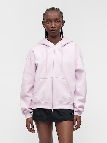 Nike Sportswear Суичъри с качулка в лилав: отпред