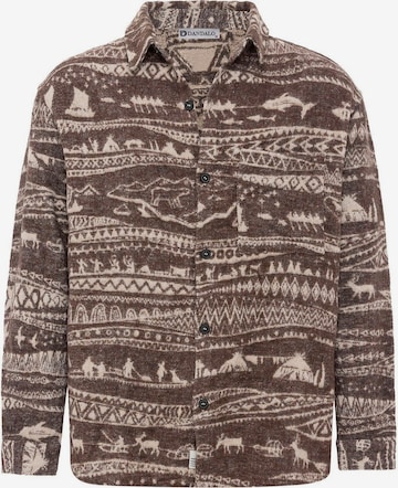 Dandalo Hemd in Braun: Vorderseite