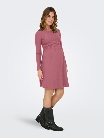 Only Maternity Kjole 'OLMMALAYA' i pink: forside