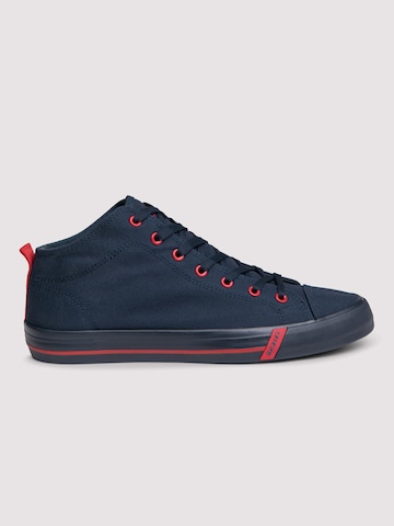 Ombre Sneakers hoog in Blauw