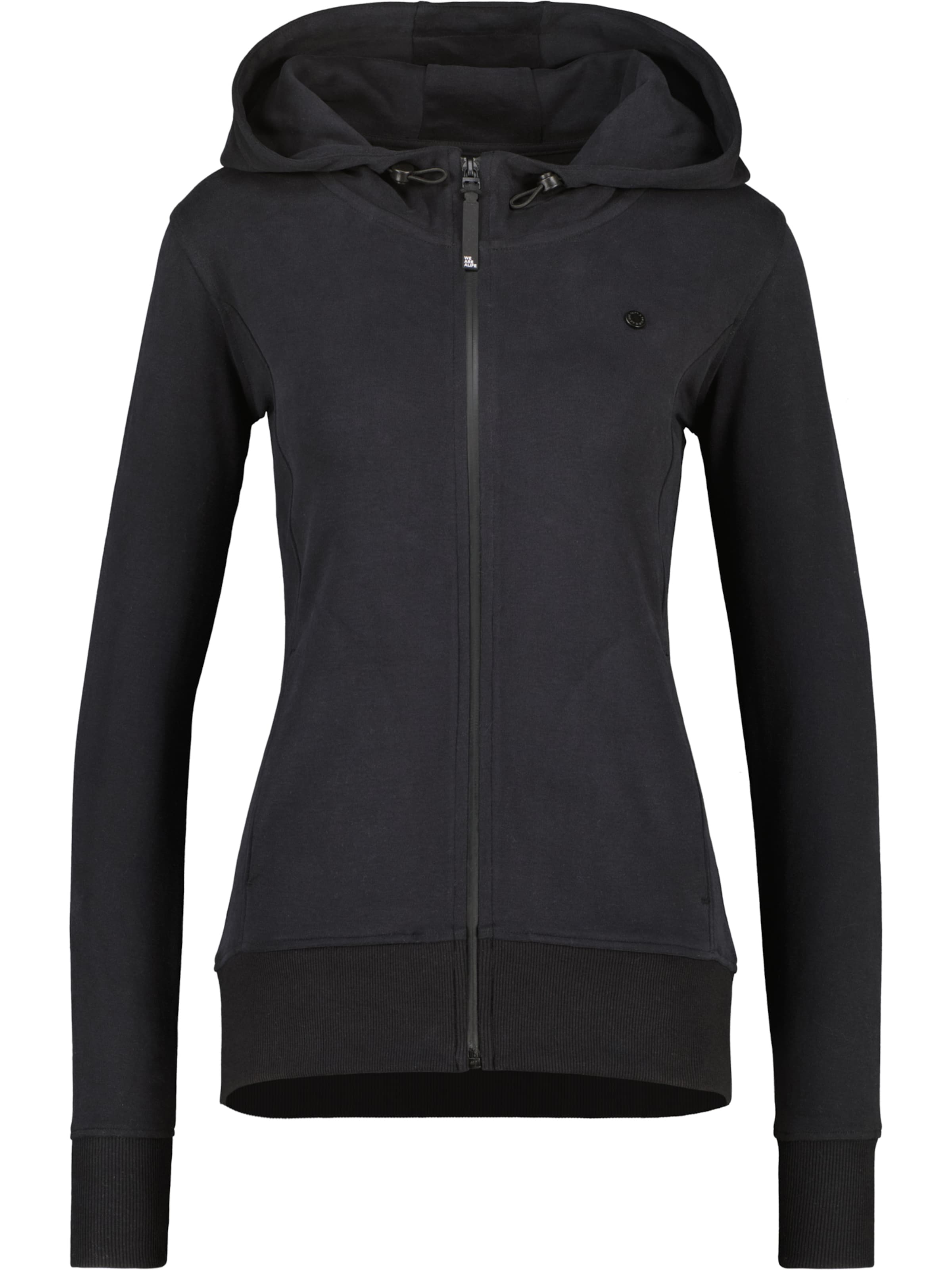 alife & kickin Кофта на молнии 'LissandraAK A' в Черный: спереди