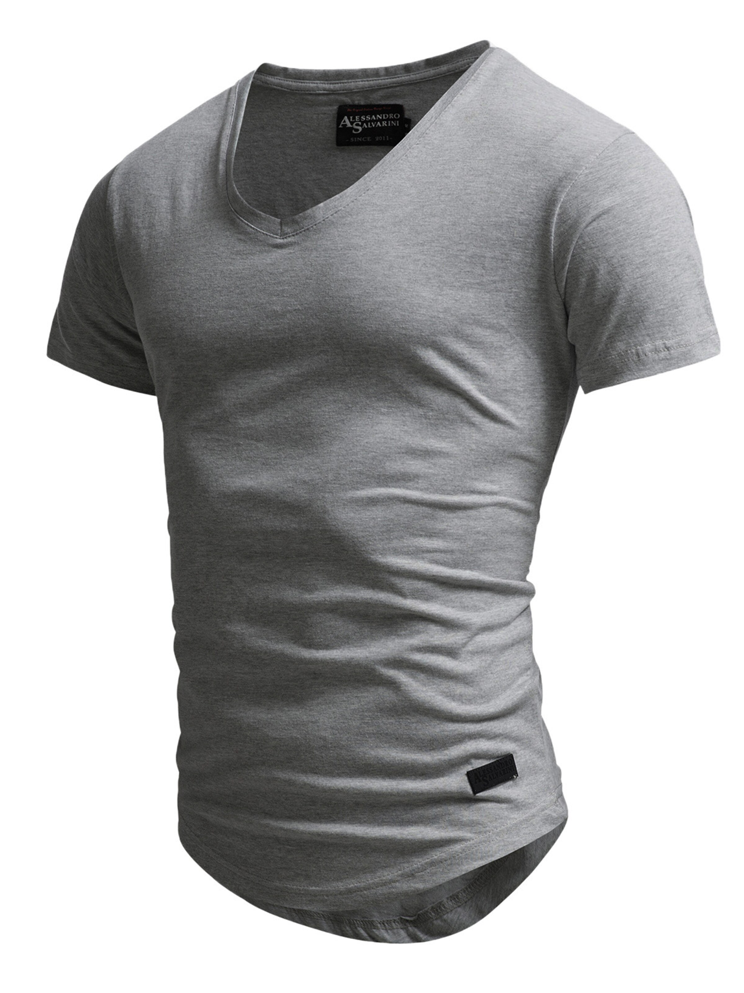 Alessandro Salvarini Shirt 'AS 077' in Grau