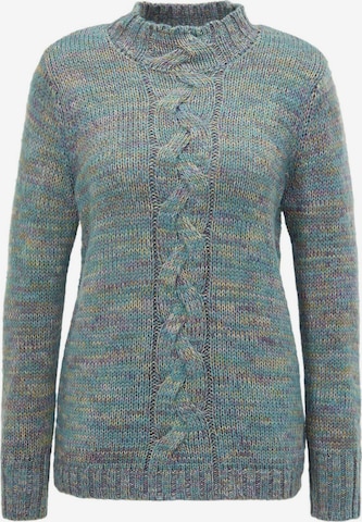 Goldner Pullover in Grau: Vorderseite