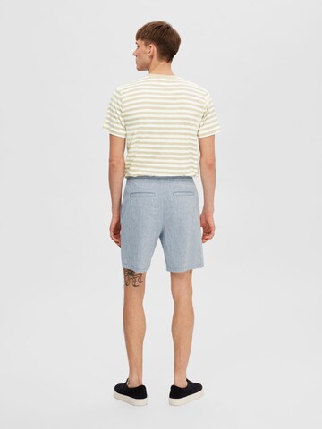 SELECTED HOMME Loosefit Shorts 'SILAS' in Blau