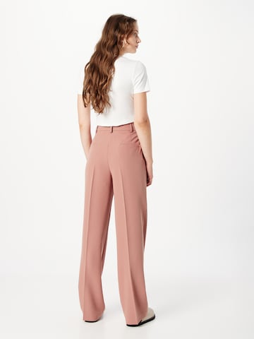 Sisley Wide leg Pleated Pants in Pink