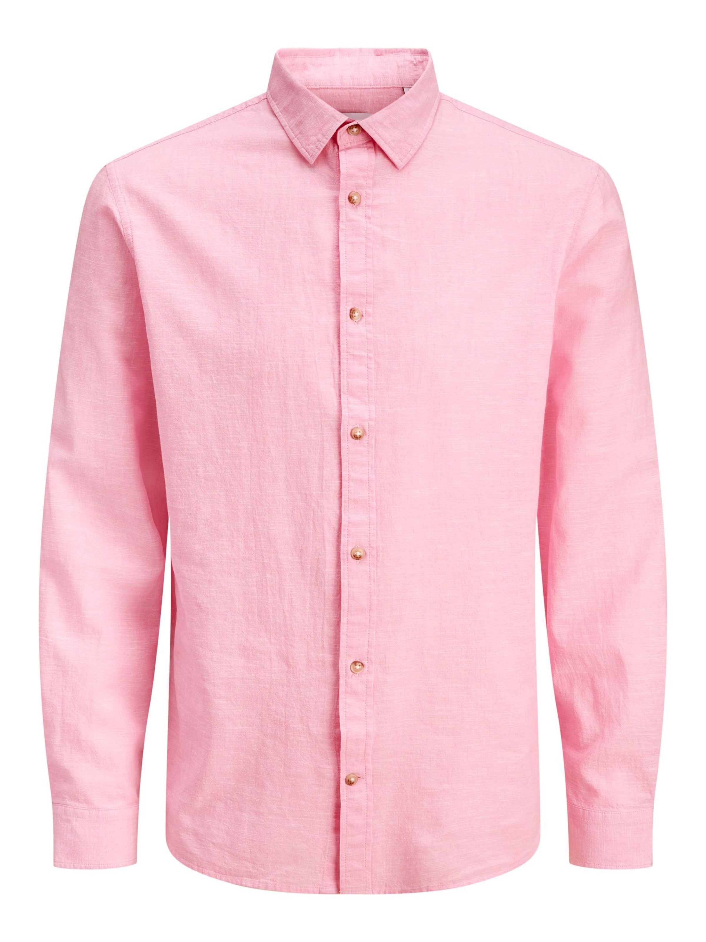 JACK & JONES Button Up Shirt 'JJESummer' in Pink: front