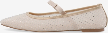 Bianco - Bailarinas con hebilla 'FALL' en beige: frente