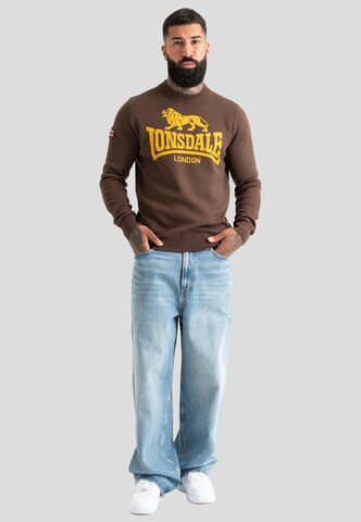 Lonsdale London Sweter 'Swanscombe' w kolorze brązowy
