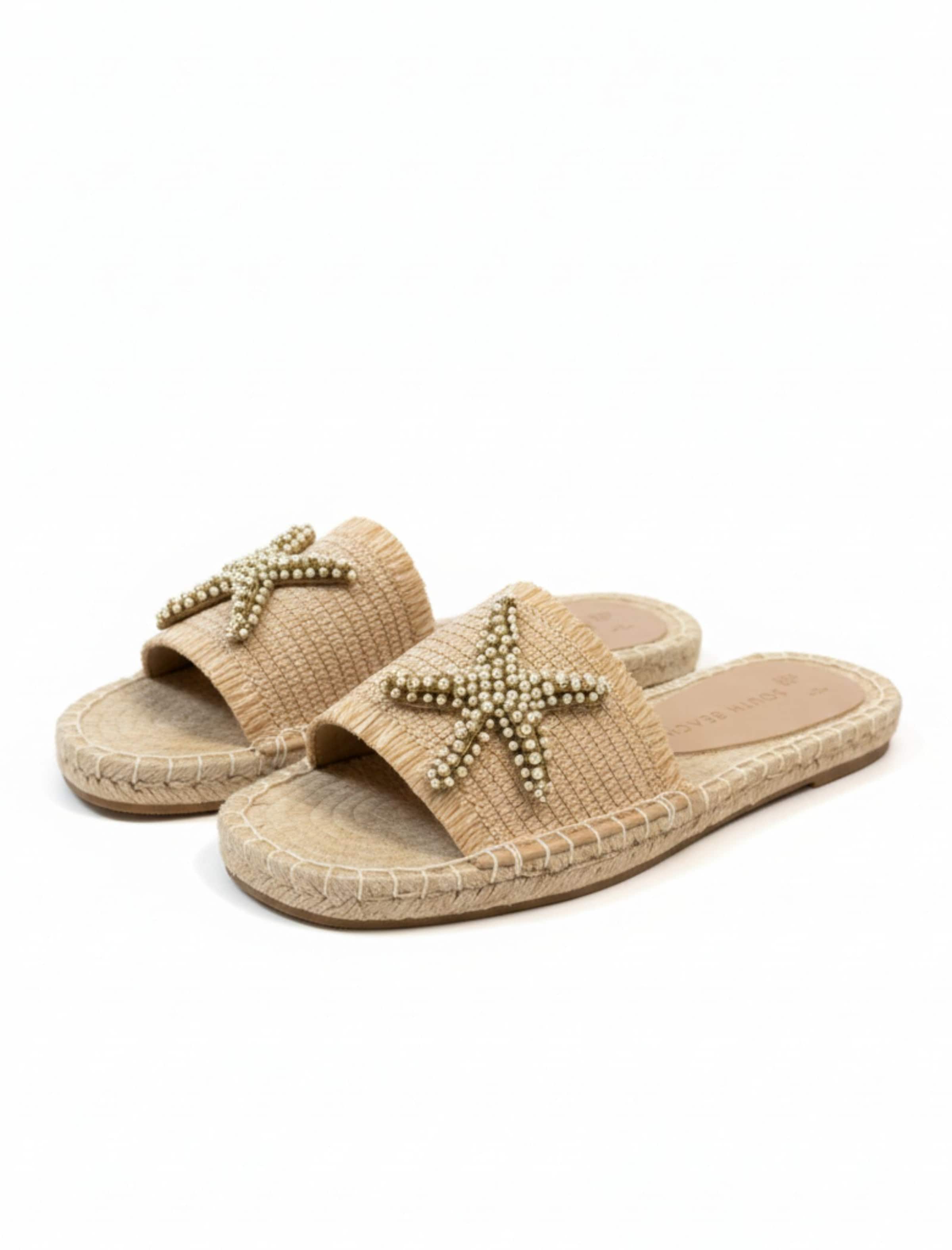 Mule South Beach en beige