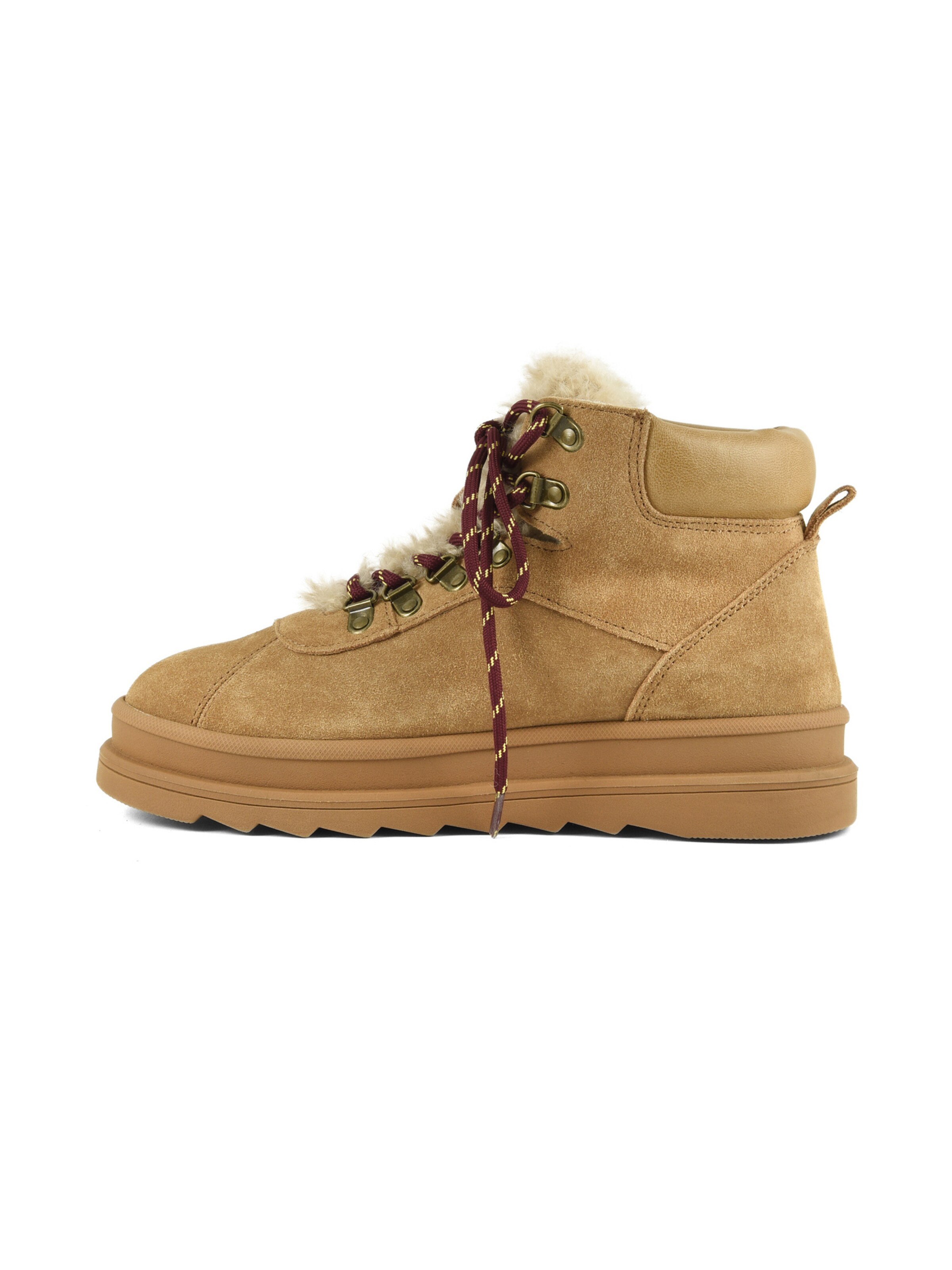 Stivaletto stringato di COLORS OF CALIFORNIA in marrone: lato
