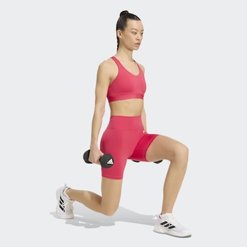 ADIDAS PERFORMANCE Bustier Sport-BH in Pink