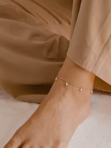 Hey Happiness Fußschmuck 'Cinque' in Gold: Vorderseite