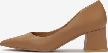 Escarpins Kazar en marron : devant