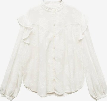 MANGO Bluse 'expen' i hvid: forside