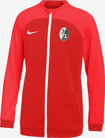 NIKE Athletic Jacket in Red: front