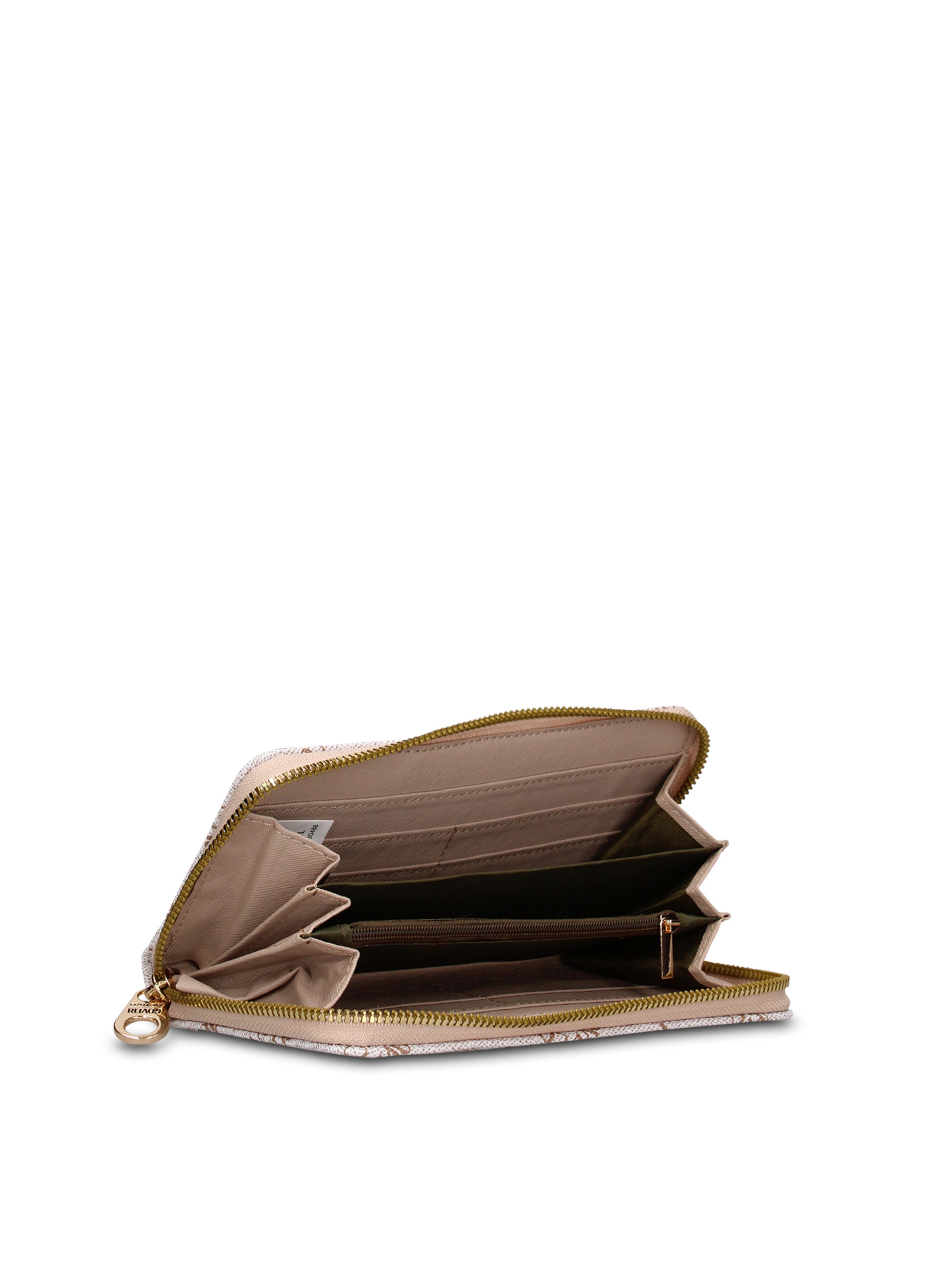 Portamonete 'Portafoglio donna con zip Coveri Collection' di Coveri Collection in beige