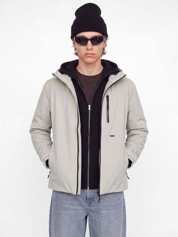 JACK & JONES Přechodná bunda 'JCOLegacy' – šedá: přední strana