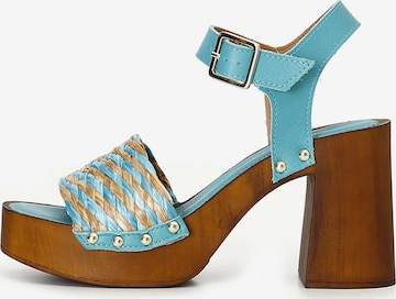 Sandalo di CAFè NOIR in blu: frontale