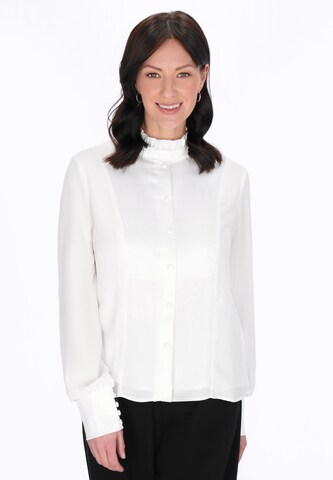 usha BLACK LABEL - Blusa 'Elegant' em branco: frente