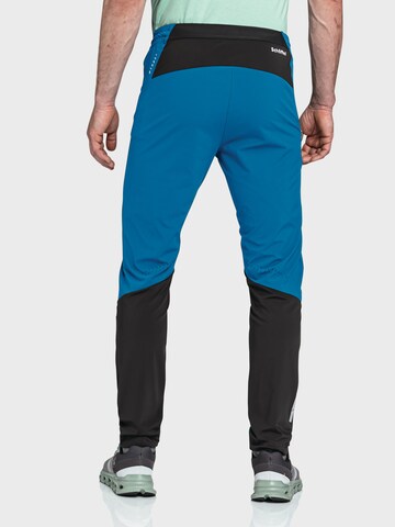 Schöffel Slim fit Outdoor trousers 'Hestad' in Blue