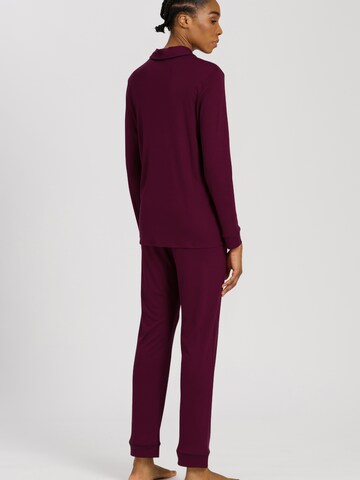 Hanro Pajama 'Natural Comfort' in Purple
