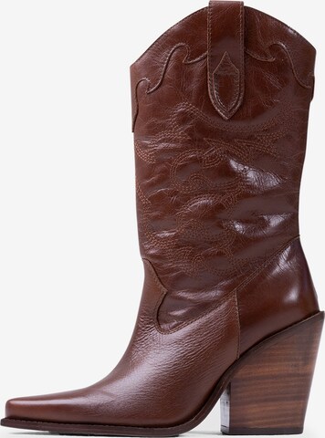 BRONX Cowboy Boots 'Bonderia' in Brown: front